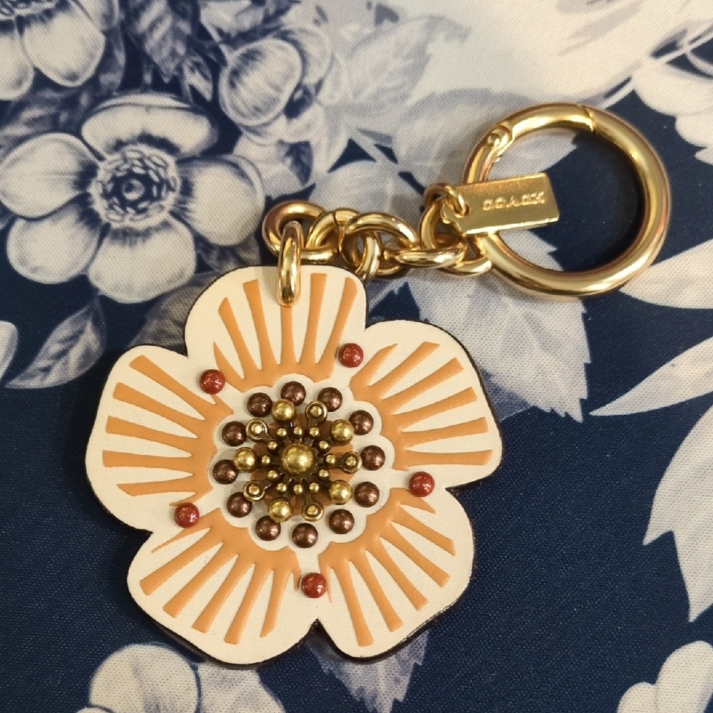 Tea Rose Bag Charm